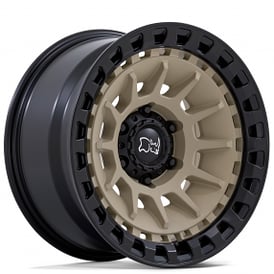 18" Black Rhino Wheels Barrage BR009 Desert Sand on Matte Black Off-Road Rims