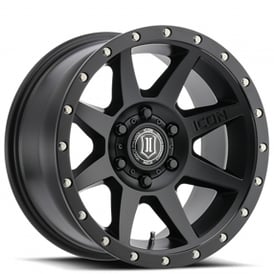 20" ICON Alloys Wheels Rebound Satin Black Off-Road Rims