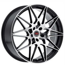 17" Revolution Racing Wheels RR11 Black Machined Rims