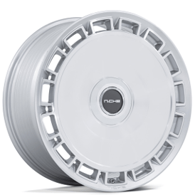 22" Niche Wheels NC287 Venice Gloss Silver with Machined Face Flow Formed Rims