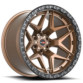 20" Vortek Off-Road VRT-603 Atheno Matte Bronze with Black Bead Ring Rims   
