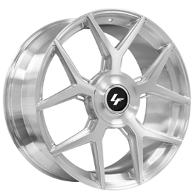 24" Lexani Forged Wheels LM-02 Brushed Silver Monoblock Forged Rims