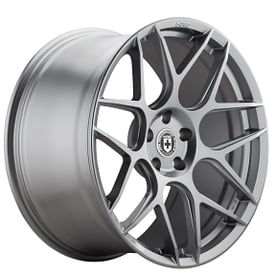 19" HRE Wheels FF01 Liquid Silver Flow Form Rims 