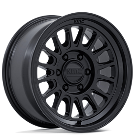 17" KMC Wheels KM733 Impact FFT Matte Black Flow Formed Rims