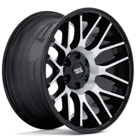20" Moto Metal Wheels MO816 Overlook Gloss Black with Machined Face Crossover Rims