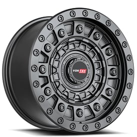 17" Vortek Off-Road VRD-701 Armor Matte Black Rims 