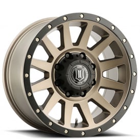 18" ICON Alloys Wheels Compression HD Bronze Off-Road Rims