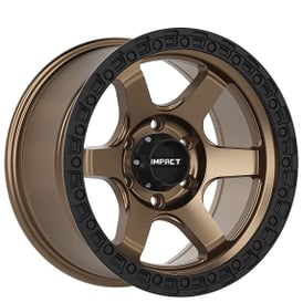 17" Impact Off-Road Wheels 8805 Bronze with Black Bead Rims