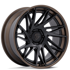 20" Fuel Wheels FC405 Dynamo Matte Black with Gloss Bronze Lip Off-Road Fusion Forged Rims