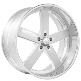 22" Snyper Forged Wheels Booya Brushed with Polished Accents Monoblock Forged Rims 