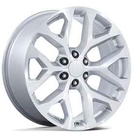 24" Performance Replicas Wheels PR177 Silver Machined Rims