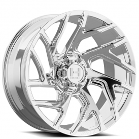 20" Hostile Wheels H141 Vortex Chrome Off-Road Rims