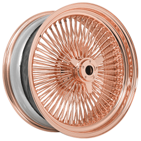 20x8" LA Wire Wheels Standard 150-Spoke Straight Lace Rose Gold Heavy Duty Knock-Off Rims