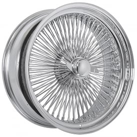 20x8" LA Wire Wheels Standard 150-Spoke Straight Lace Chrome Rims