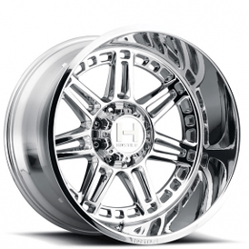 20" Hostile Wheels H124 Lunatic Chrome Off-Road Rims