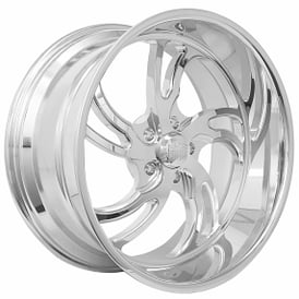 22x8.5/10.5" U.S. Mags Forged Villain 5 US725 Hi Luster Polished Tuckin Series Wheels (5x127/120, +7/1mm | READY TO SHIP) 