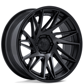 20" Fuel Wheels FC405 Dynamo Matte Black with Gloss Black Lip Off-Road Fusion Forged Rims