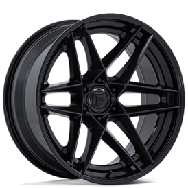 22" Fuel Wheels FC408 Flight Matte Black with Gloss Black Lip Off-Road Fusion Forged Rims