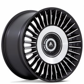 20" Asanti Wheels ABL-40 Tiara Satin Black with Diamond Cut Face Rims