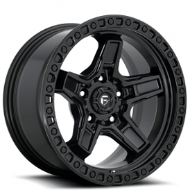 17" Fuel Wheels D697 Kicker Matte Black Off-Road Rims 