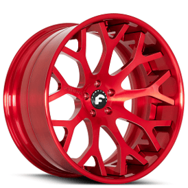 24" Forgiato Wheels Drea-ECL Candy Red Forged Rims