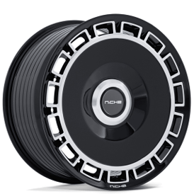 20" Niche Wheels NC287 Venice Gloss Black with Machined Face Flow Formed Rims