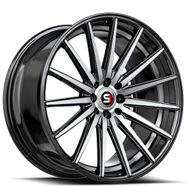 19" SPEC-1 Wheels SP-69 Gloss Black with Machined and Undercut Rims 