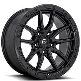 17" Fuel Wheels D679 Rebel Matte Black 5-Lug Off-Road Rims 