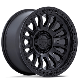 18" Fuel Wheels FC857 Rincon SBL Matte Black with Gloss Black Lip Off-Road Rims