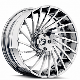 22" Forgiato Wheels Ventoso-ECL Chrome Forged Rims
