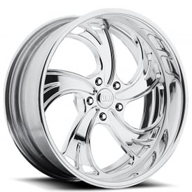 20" U.S. Mags Forged Wheels Cheyenne 5 US413 Polished Tuckin Series Rims