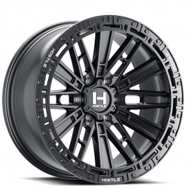 20" Hostile Wheels H129 Mojave Satin Black Off-Road Rims