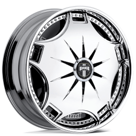 24" Dub Forged Wheels S788 Ganga Chrome Spinner Rims