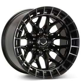 24" Vossen Wheels HFX-1 Tinted Gloss Black Off-Road 8-Lugs Rims
