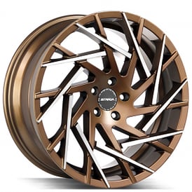 20" Strada Wheels Nido Bronze with Machined Tips Rims