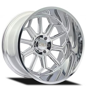 20" Cali Wheels 9117 Auburn Polished with Milled Windows Off-Road Rims