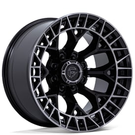 22" Fuel Wheels FC873 Charger Gloss Black Brushed Face with Dark Tint 8-Lug Off-Road Rims