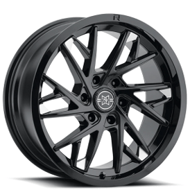 22" Method Wheels 801 Raised Gloss Black Milled Off-Road Rims
