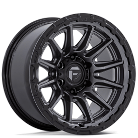 22" Fuel Wheels FC866 Piston Matte Gunmetal with Gloss Black Lip Off-Road Rims