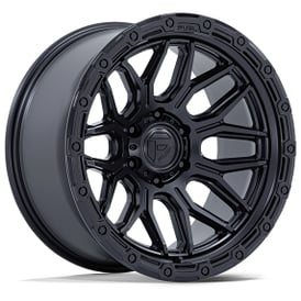 17" Fuel Wheels FC881 Surge Matte Black with Gloss Black Lip Off-Road Rims
