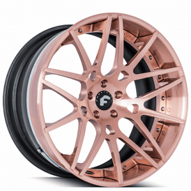 22" Forgiato Wheels Maglia-ECL Rose Gold with Black Inner Forged Rims