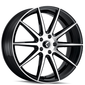 20" Kraze Wheels KR194 Cosmos Gloss Black Machined Rims