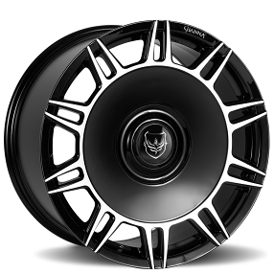 20" Diablo-Gianna Wheels Splendido Gloss Black Machined Rims