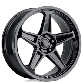 20" Staggered Performance Replicas Wheels PR186 Gloss Black Rims