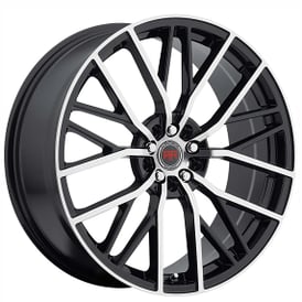 20" Revolution Racing Wheels RR07 Black Machined Rims