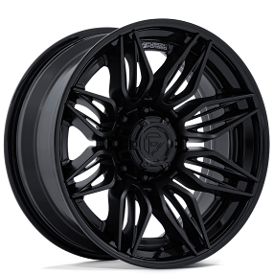22" Fuel Wheels FC404 Mutiny Matte Black with Gloss Black Lip 8-Lug Off-Road Fusion Forged Rims