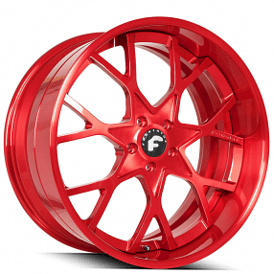 21" Forgiato Wheels Insetto Candy Red Forged Rims