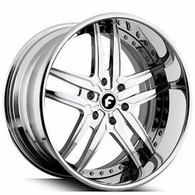 21" Forgiato Wheels Vizzo Chrome Forged Rims