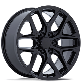 22" Performance Replicas Wheels PR229 Gloss Black Rims