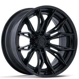 22" Fuel Wheels FC404 Mutiny Matte Black with Gloss Black Lip Off-Road Fusion Forged Rims